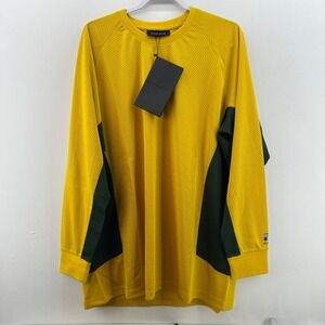 BlackScale Arsen BMX Jersey XXL Yellow Green Mesh Long Sleeve NWT